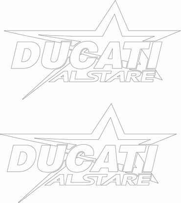 Picture of "Ducati Alstare" Decals / Stickers