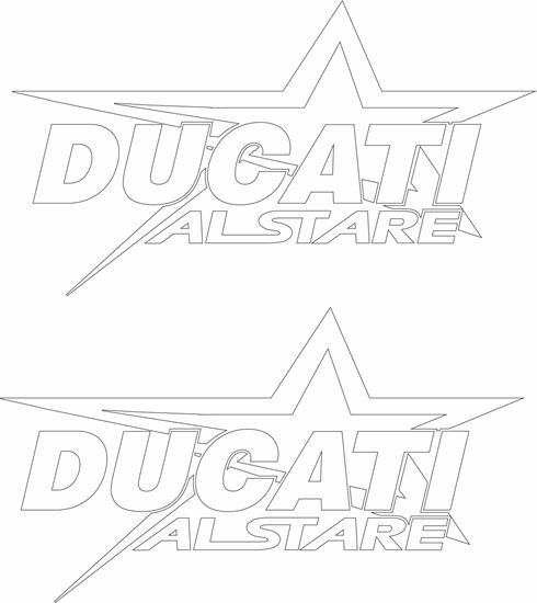 Picture of "Ducati Alstare" Decals / Stickers