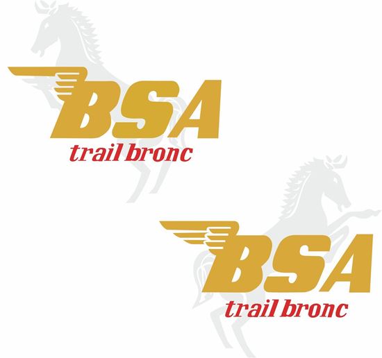 Picture of BSA Trial bronc Decals / Stickers