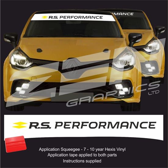 Picture of "R.S. Performance" Sunstrip  / Sticker