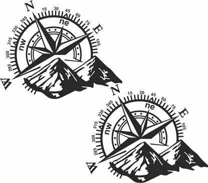 Picture of Compass Decals  / Stickers