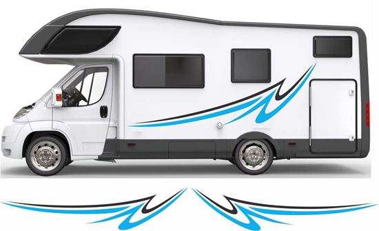 Picture of Swoosh side Camper Decals  / Stickers