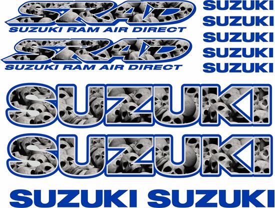 Picture of Suzuki GSX-R Srad Skull Decals / Stickers kit