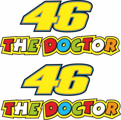 Picture of Valentino Rossi 46 The Doctor Decals / Stickers