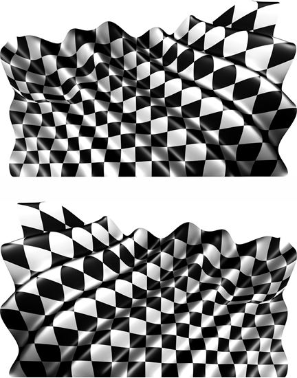 Picture of Chequered Flag  general panel Decals / Stickers