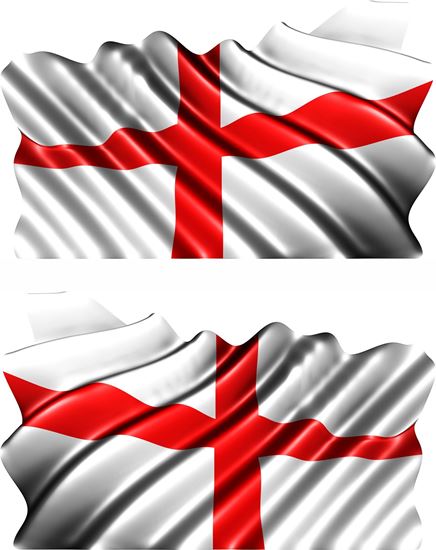 Picture of St.George waving Flag general panel Decals / Stickers