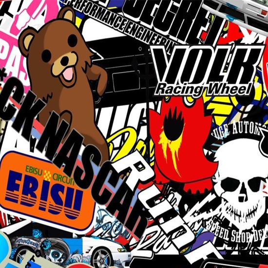 Picture of JDM Sticker Bomb Vinyl Wrap Sheet