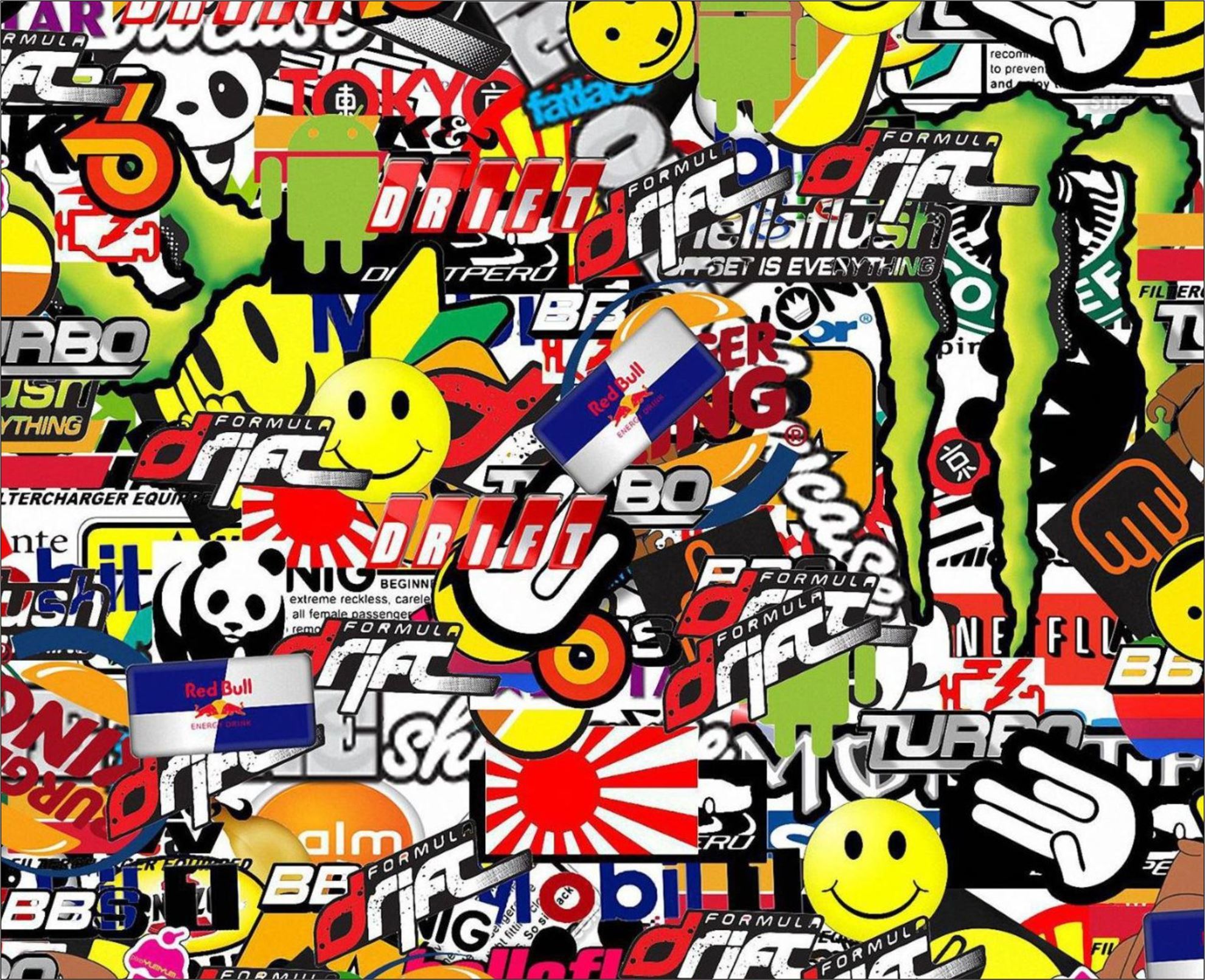 Zen Graphics JDM Sticker Bomb Vinyl Wrap Sheet