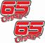Picture of "65 Capirex " Capirossi Capirex Loris Track and street race sponsor logo