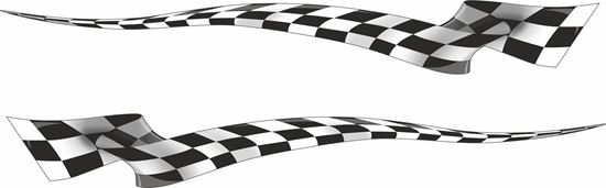 Picture of Chequered flag Decals / Stickers