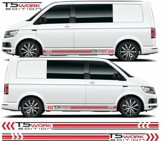 Picture of VW T5 / T6 Work Edition side Stripes / Stickers