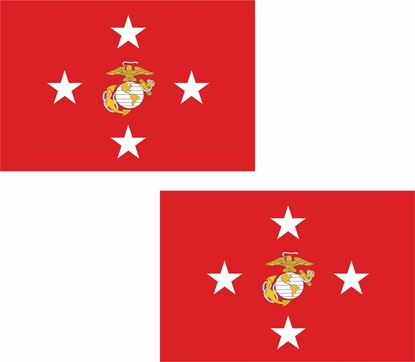 Picture of Marine Corps Commandant Flag Stickers