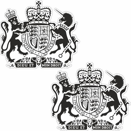 Picture of United Kingdom of Great Britain & N.Ireland, Coat of Arms Stickers