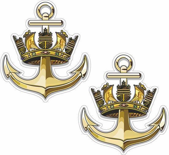 Picture of Royal Navy Navel Crest, Before 1919 Stickers