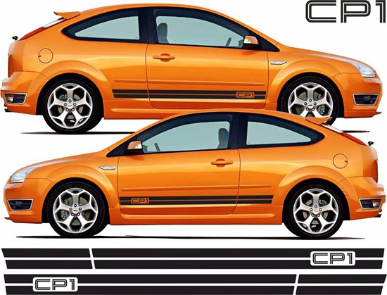 Picture of Focus MK2 3 Door CP1 side Stripes / Stickers