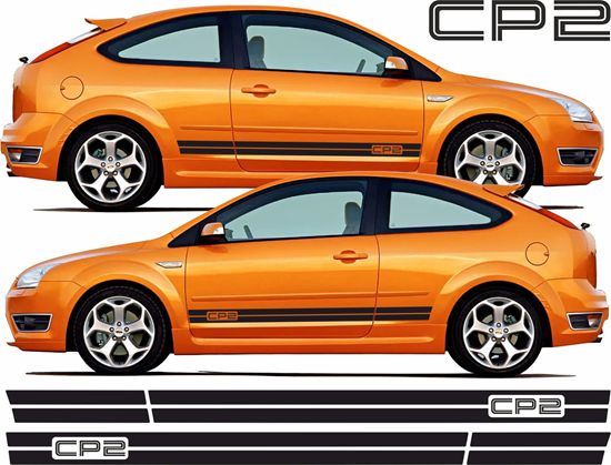 Picture of Focus MK2 3 Door CP2 side Stripes / Stickers