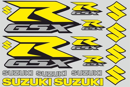 Picture of "Suzuki GSX-R" Track and street race sponsor Sticker Sheet