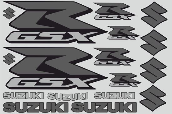 Picture of "Suzuki GSX-R" Track and street race sponsor Sticker Sheet