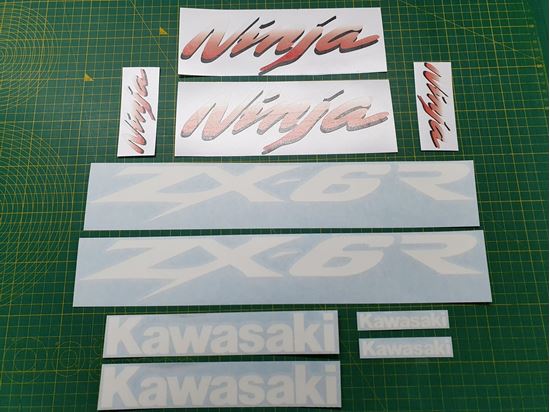 Picture of Kawasaki Ninja  ZX-6R  Replacement Decals / Stickers