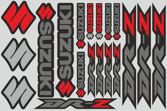 Picture of "Suzuki DR-Z" Track and street race sponsor Sticker Sheet