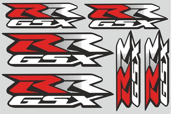 Picture of "Suzuki GSX-RR" Track and street race sponsor Sticker Sheet