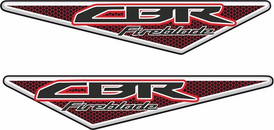 Picture of Honda CBR Fireblade 100mm Gel Badges