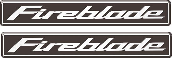 Picture of Honda CBR Fireblade 110mm Gel Badges