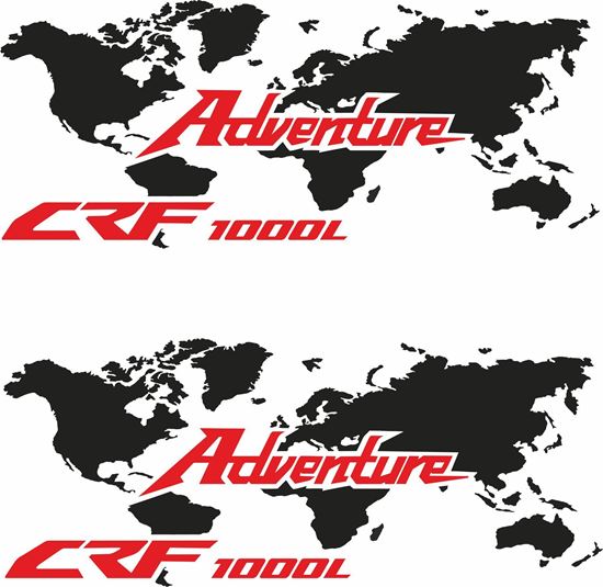 Picture of Honda CRF 1000L Givi / Touratech Pannier  Decals / Stickers