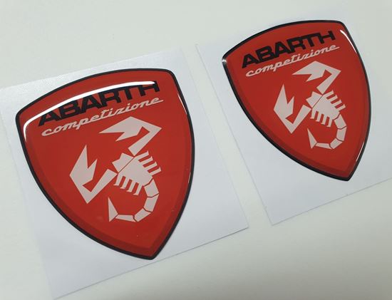 Picture of Fiat Abarth Competizione wing Badges 60mm