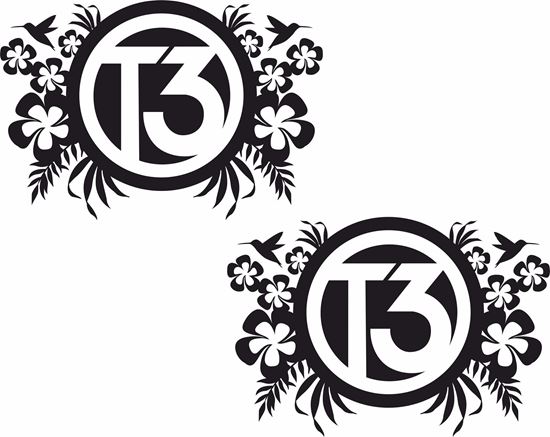 Picture of "T3" Florals General panel  Decals / Stickers