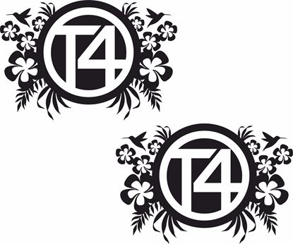 Picture of "T4" Florals General panel  Decals / Stickers