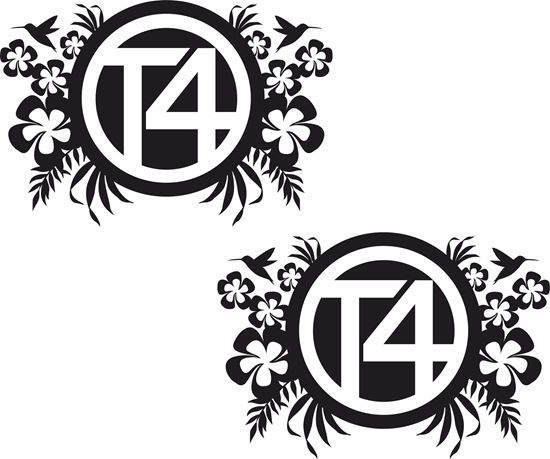 Picture of "T4" Florals General panel  Decals / Stickers