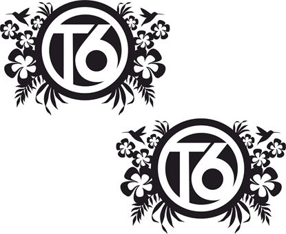 Picture of "T6" Florals General panel  Decals / Stickers