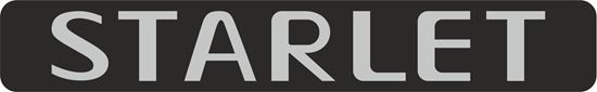 Picture of Starlet EP80  Replacement rear Decal / Sticker