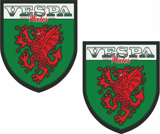 Picture of Vespa Wales Decals / Stickers