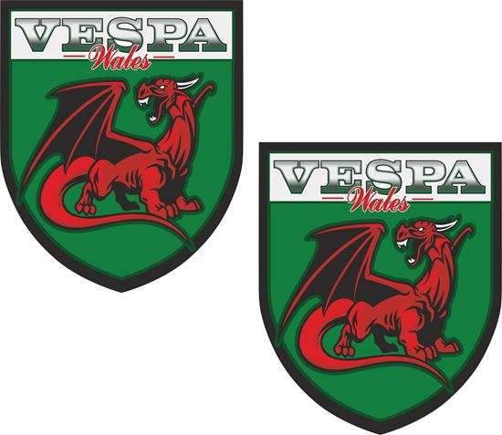 Picture of Vespa Wales Decals / Stickers