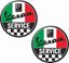 Picture of "Vespa Service" Decals / Sticker