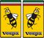 Picture of Vespa Bee Decals / Stickers