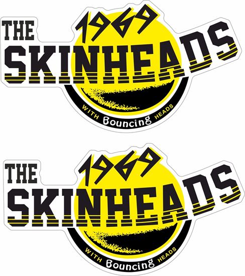 Picture of "The Skinheads  1969 with Bouncing Heads" Decals / Stickers