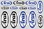Picture of "Arai"  Track and street race sponsor Sticker Sheet