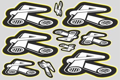 Picture of Renthal "R"  Track and street race sponsor Sticker Sheet