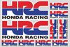 Picture of HRC Honda Racing Track and street race sponsor Sticker Sheet