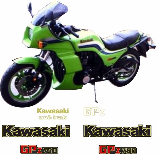 Picture of Kawasaki GPZ 750 1983 - 1984 replacement Decals / Stickers