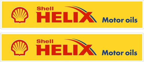 Picture of "Shell Helix"  Track and street race sponsor Decals / Stickers