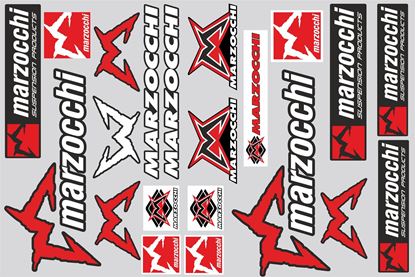 Picture of Marzocchi Track and street race sponsor Sticker Sheet