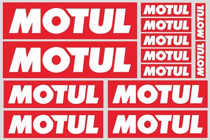 Picture of "Motul"  Track and street race sponsor Sticker Sheet