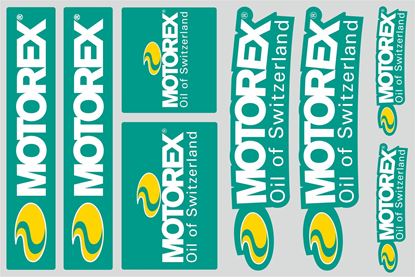 Picture of "Motorex"  Track and street race sponsor Sticker Sheet