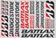 Picture of Bridgestone Battlax Track and street race sponsor Sticker Sheet