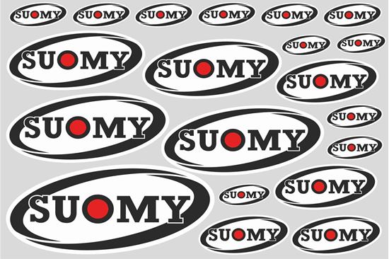 Picture of "Suomy"  Track and street race sponsor Sticker Sheet