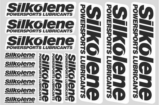 Picture of "Silkolene..." Track and street race sponsor Sticker Sheet